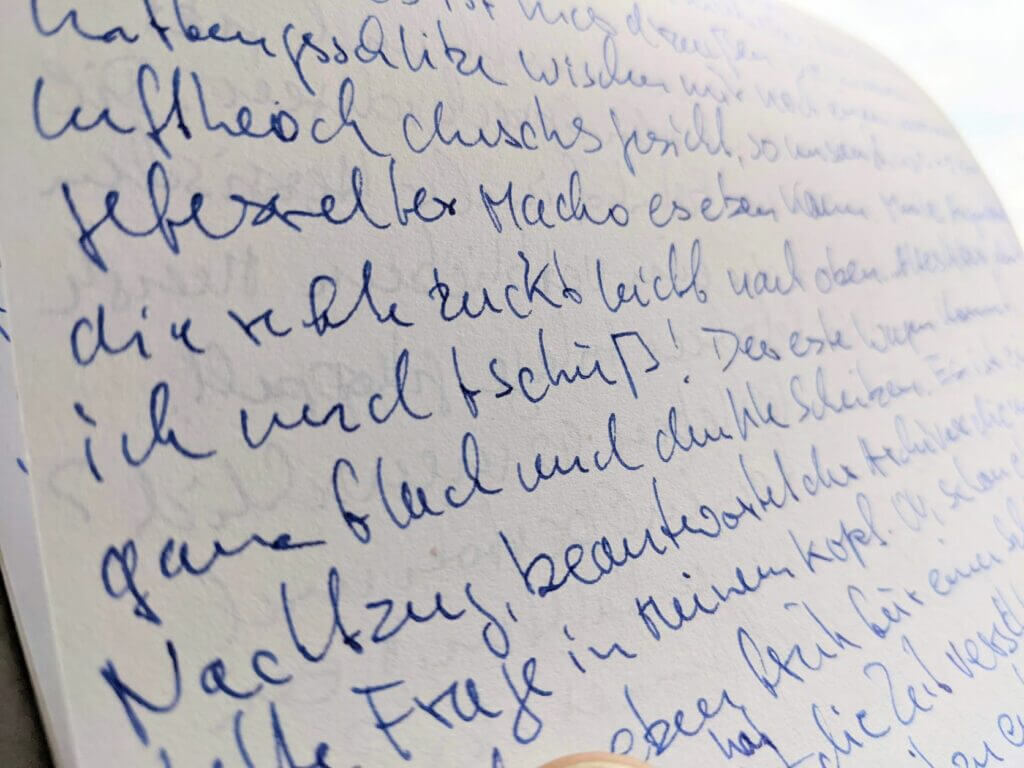 Handschrift auf Papier